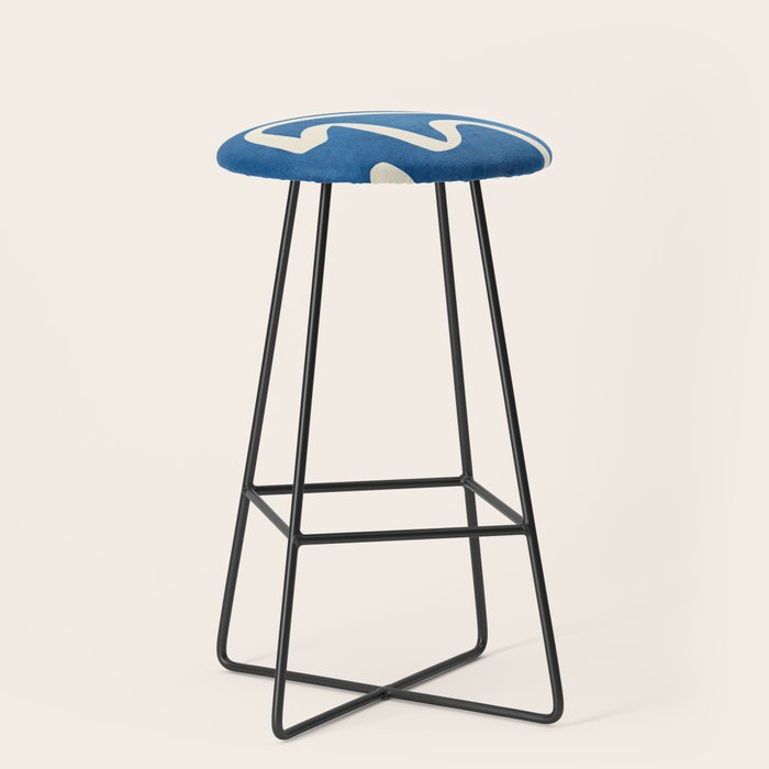 abstract minimal 31 Blue Stool Gallery Image 1