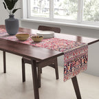 Tabriz West Central Persian Rug Print Table Runner Gallery Image 2
