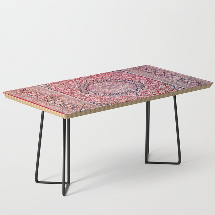 Tabriz West Central Persian Rug Print Coffee Table Gallery Image 1