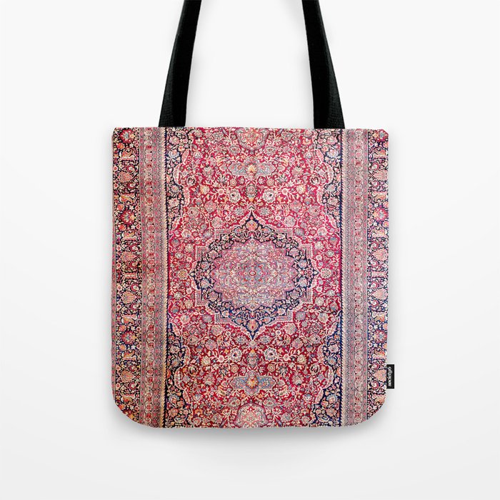 Tabriz West Central Persian Rug Print Tote Bag Gallery Image 1
