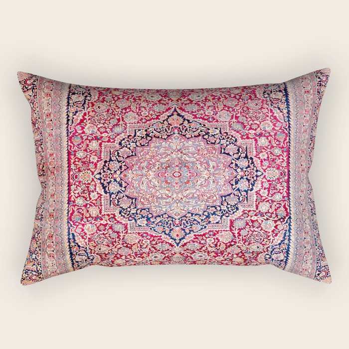 Tabriz West Central Persian Rug Print Rectangular Pillow Gallery Image 1