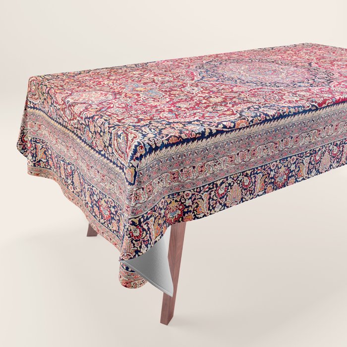 Tabriz West Central Persian Rug Print Tablecloth Gallery Image 1