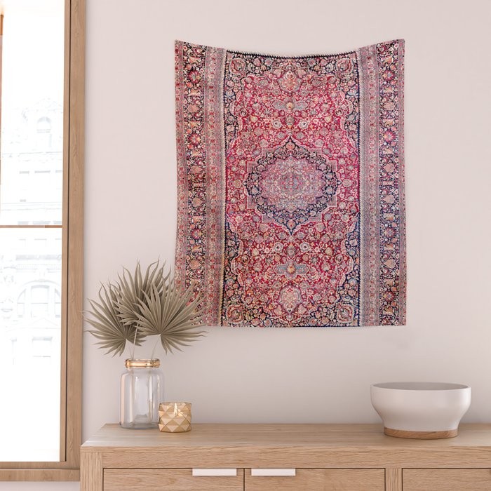 Tabriz West Central Persian Rug Print Wall Tapestry Gallery Image 2