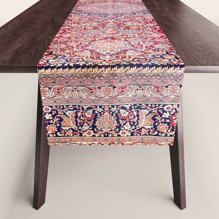 Tabriz West Central Persian Rug Print Table Runner Gallery Image 1