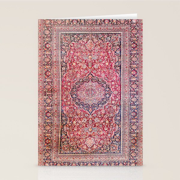 Tabriz West Central Persian Rug Print Stationery Card Gallery Image 2