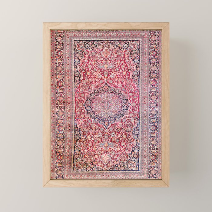 Tabriz West Central Persian Rug Print Mini Art Print Gallery Image 1