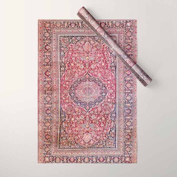 Tabriz West Central Persian Rug Print Wrapping Paper Gallery Image 1