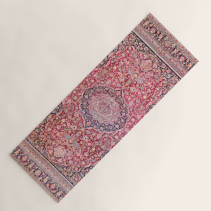 Tabriz West Central Persian Rug Print Yoga Mat Gallery Image 1