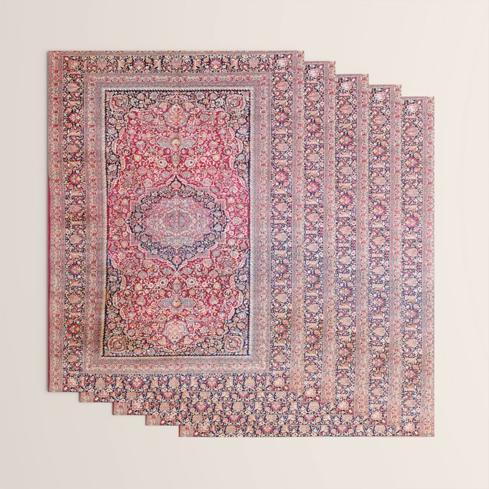 Tabriz West Central Persian Rug Print Wrapping Paper Gallery Image 3