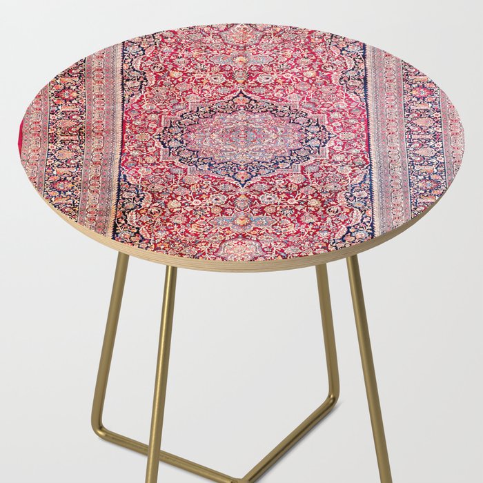 Tabriz West Central Persian Rug Print Side Table Gallery Image 2