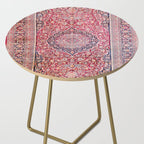 Tabriz West Central Persian Rug Print Side Table Gallery Image 2