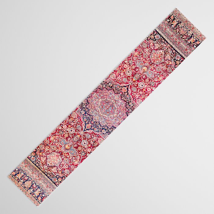 Tabriz West Central Persian Rug Print Table Runner Gallery Image 3