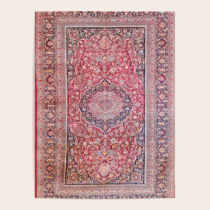 Tabriz West Central Persian Rug Print Poster Gallery Image 1