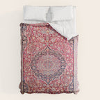 Tabriz West Central Persian Rug Print Duvet Cover Gallery Image 6