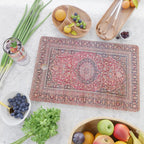 Tabriz West Central Persian Rug Print Cutting Board Gallery Image 2