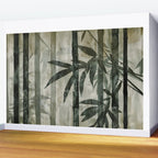 Stylized Bamboo Garden Watercolor Wall Mural Gallery Image 2