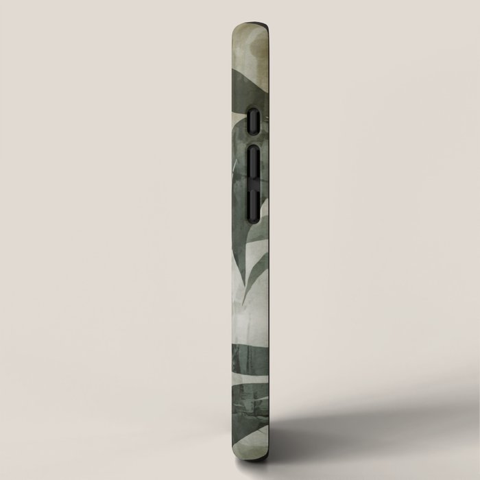 Stylized Bamboo Garden Watercolor iPhone Case Gallery Image 2