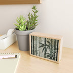 Stylized Bamboo Garden Watercolor Mini Art Print Gallery Image 2