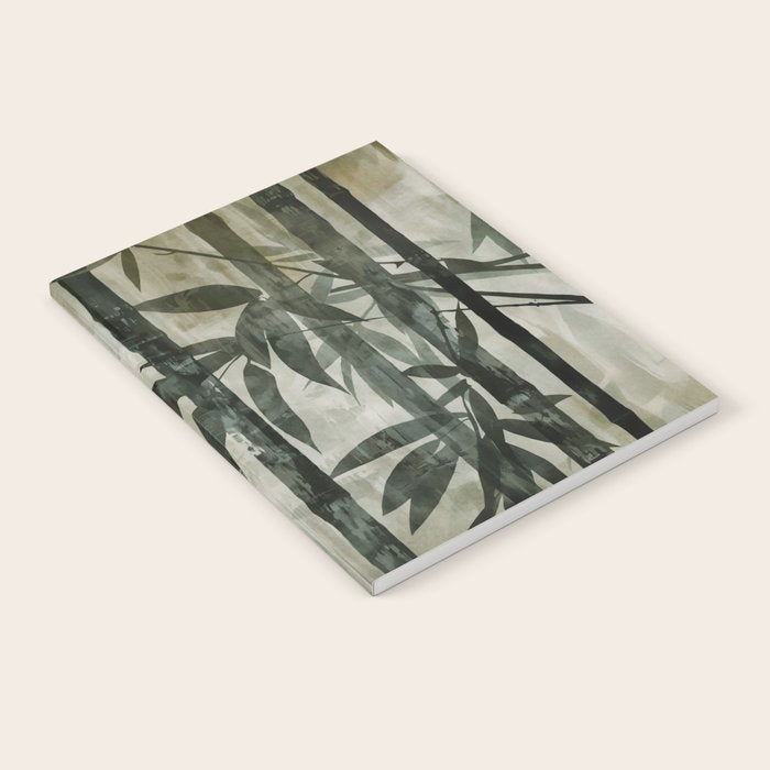 Stylized Bamboo Garden Watercolor Notebook Gallery Image 1