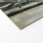 Stylized Bamboo Garden Watercolor Welcome Mat Gallery Image 2