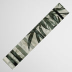 Stylized Bamboo Garden Watercolor Table Runner Gallery Image 3