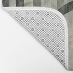 Stylized Bamboo Garden Watercolor Bath Mat Gallery Image 2