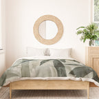 Stylized Bamboo Garden Watercolor Duvet Cover Gallery Image 3