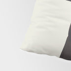 Black and White Minimalist Shapes Mid century Ink painting Pillow Sham Gallery Image 4