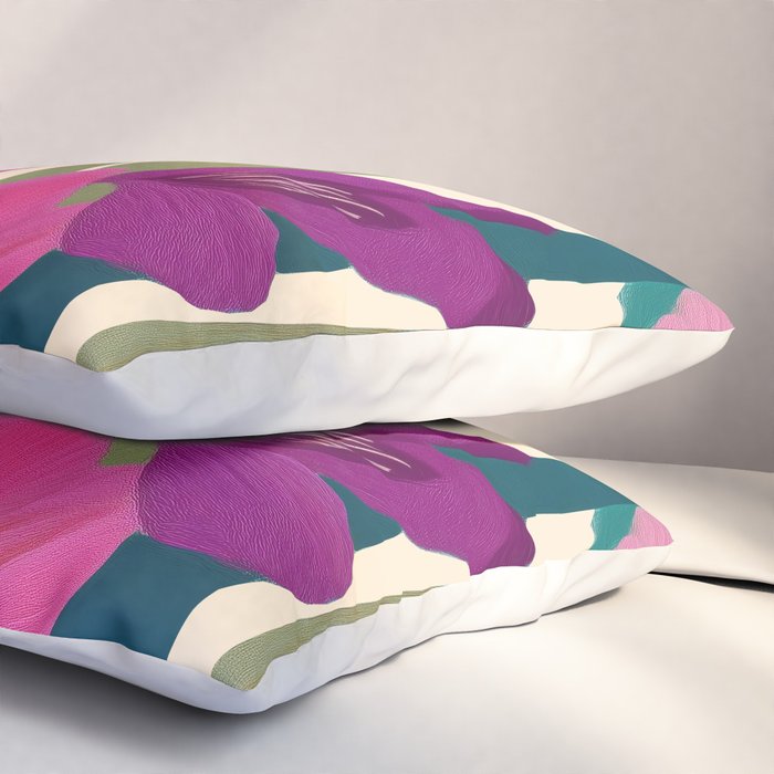 Magenta Garden Pillow Sham Gallery Image 3