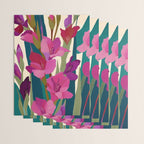 Magenta Garden Wrapping Paper Gallery Image 3