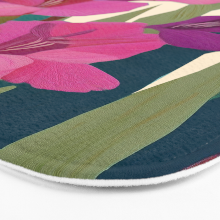 Magenta Garden Bath Mat Gallery Image 3
