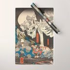 Takiyasha the Witch and the Skeleton Spectre Wrapping Paper Gallery Image 1