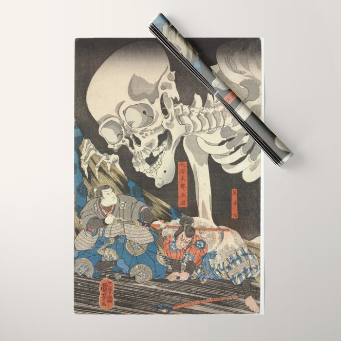 Takiyasha the Witch and the Skeleton Spectre Wrapping Paper Gallery Image 1
