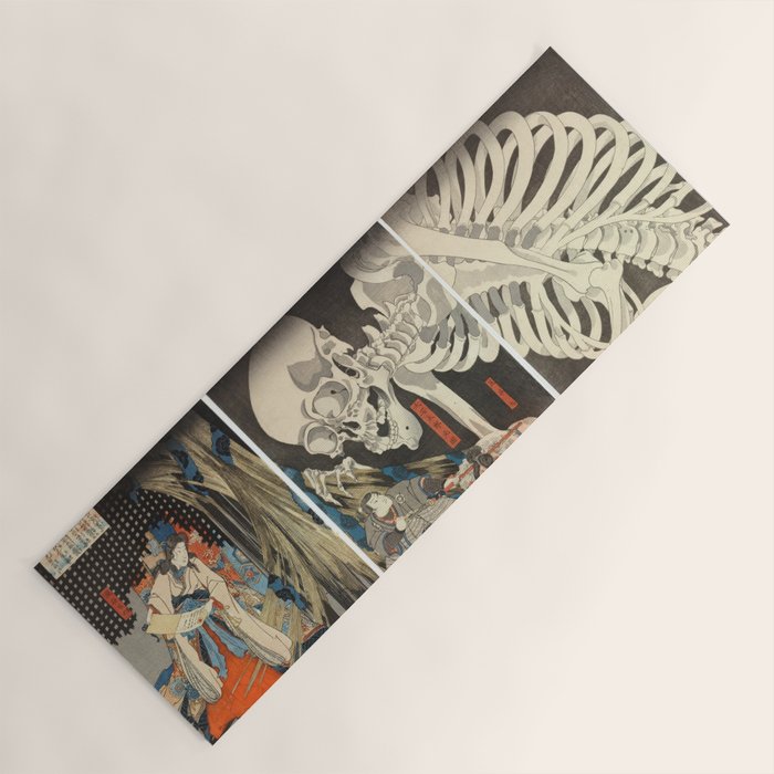 Takiyasha the Witch and the Skeleton Spectre Yoga Mat Gallery Image 1