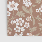 Floral Mocha Mousse Pattern Poster Gallery Image 3