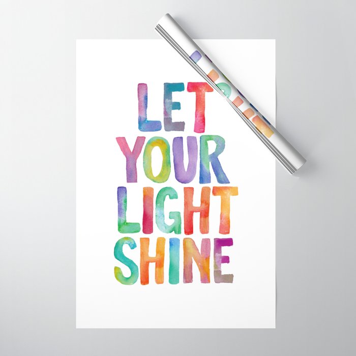 Let Your Light Shine Wrapping Paper Gallery Image 1