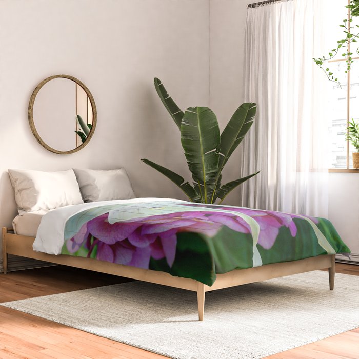 Luna Moth On Pink Hydrangea Nature Art Comforter Gallery Image 2