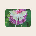 Luna Moth On Pink Hydrangea Nature Art Bath Mat Gallery Image 1