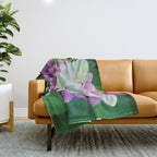 Luna Moth On Pink Hydrangea Nature Art Throw Blanket Gallery Image 1