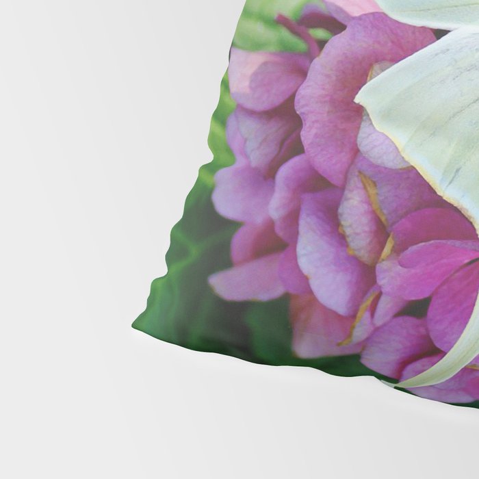 Luna Moth On Pink Hydrangea Nature Art Pillow Sham Gallery Image 4