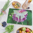 Luna Moth On Pink Hydrangea Nature Art Cutting Board Gallery Image 2