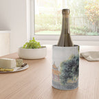 Japanese Misty Mountain Pagoda Temple Landscape Wine Chiller Gallery Image 4