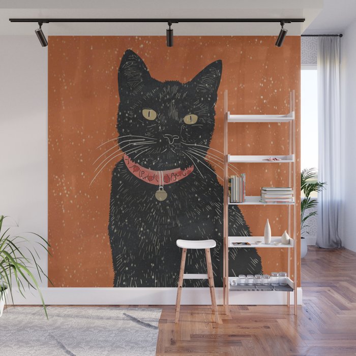 Black Cat 9 Wall Mural Gallery Image 1