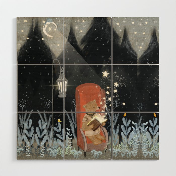 the little book of stars Wood Wall Art Gallery Image 1