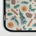 Farm house Christmas Burlap Laptop Sleeve Gallery Image 3