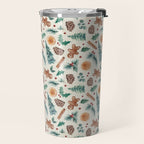 Farm house Christmas Burlap Travel Mug Gallery Image 2