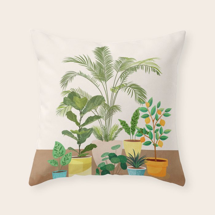 Decoration Pots III Throw Pillow Gallery Image 6