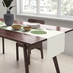 Mid-Century Green Leaves Table Runner Gallery Image 2