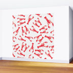 Watercolor Lobster Wall Mural Gallery Image 2