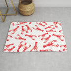 Watercolor Lobster Rug Gallery Image 1